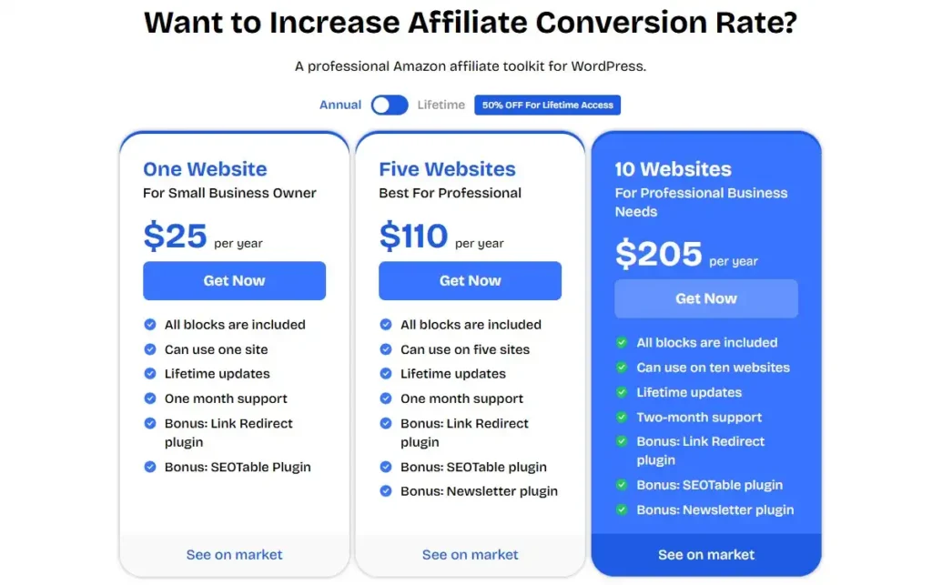 Shape Top and CTA pricing table